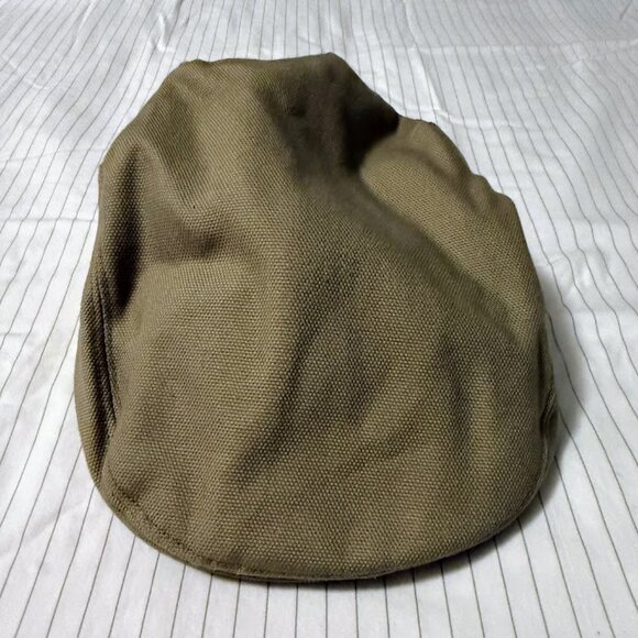 Duluth Trading Newsboy Cabbie Fire Hose Drivers Cap Canvas Brown - Picture 1 of 2